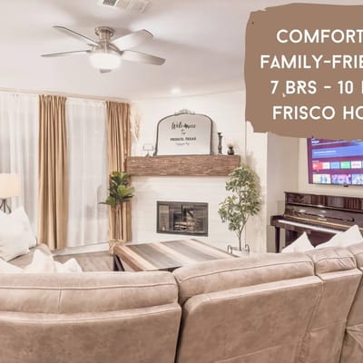 Modern Spacious 7 BR Movie, Game Room & King Beds
